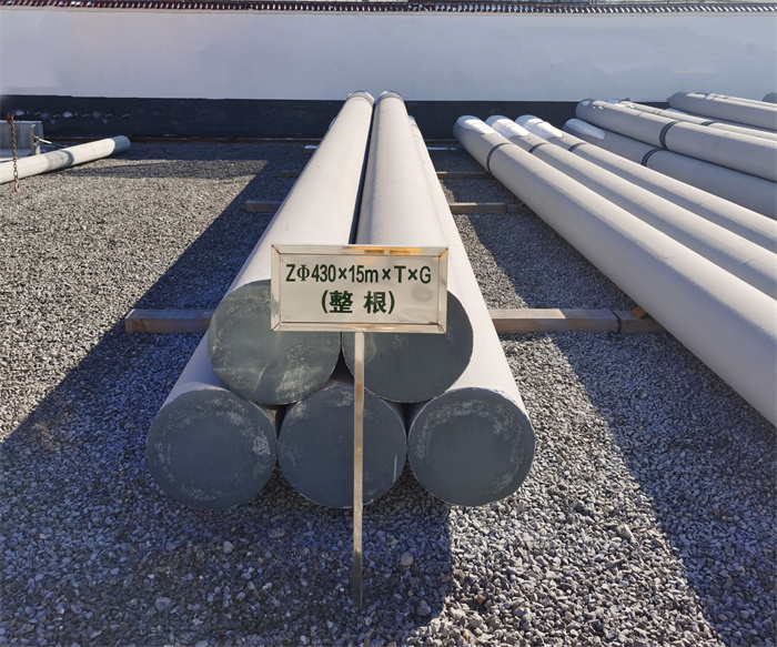 郑州430×15米×T×G终端电线杆